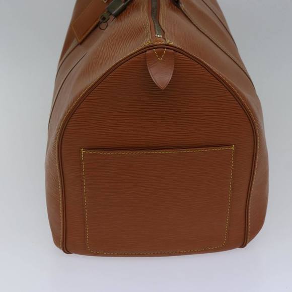 LOUIS VUITTON Epi Keepall 60 Boston Bag Brown Zipangu Gold M42948 LV Auth ki4860 - Picture 3 of 16
